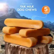 Himalayan Yak Chews for Medium dogs - 5 pc, Hard Cheese Chew Sticks for Big dogs