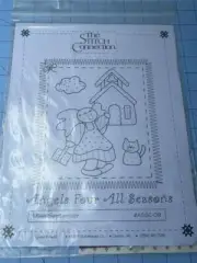 THE STITCH CONNECTION Angels Four All Seasons MISS SEPTEMBER Pattern, Fabric ++