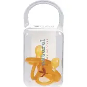 Natural Rubber Soothers Soother Twin Pack Medium Rounded 3-6 mths 2 Pack