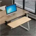 Extra Sturdy Slide Keyboard Stand Pull Out Desk Extender Computer Keyboard