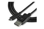 StarTech.com USB C to DisplayPort 1.4 Cable 8K/4K 60Hz DP Alt Mode Black