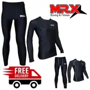 MRX Mens Compression suit set Pants & Shirts Base Layer Thermal Training Workout