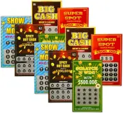 STOYKİS 10 Fake Lottery Tickets and Scratch off Cards That Look - Winning