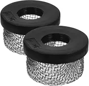 Yardwe 2pcs Drain Valve Strainer for Pool Filters Pool Screen Cap Swimming Pool Drain Valve Filter Strainer Filter Replacement Metal Filter Pool Filter Supplies