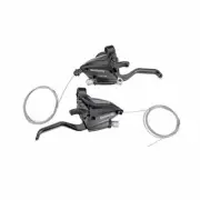 New SHIMANO MTB Brake Shifter Set Brake Levers & Shift Levers EF500-7 3x7S Black