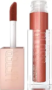 Maybelline Lifter Gloss Lip Gloss Makeup With Hyaluronic Acid, Hydrating, High Shine, Hydrated Lips, Fuller-Looking Lips, Topaz, 0.18 fl. oz.