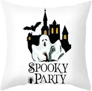 Pillow Covers Standard Size Outdoor Patio Cushion Covers Replacement Sets Halloween Polyester Summer Outdoor Pillow Covers Outdoor Couch Cushion Covers Replacement 40x40 cm