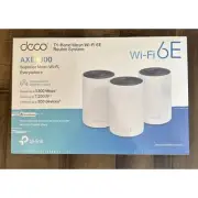 TP-LINK DECO AXE5300 5300 Mbps 3 Port Wireless Router Brand New Sealed WiFi 6E