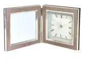 Hinged Clock and Photo Frame Desk Study Hamptons Coastal Home Accessory Decor