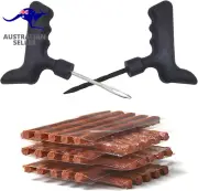 Tubeless Tyre Puncture Repair Kit - 67 Pcs Flat Tyre Plug Tools Easily Repair Pu