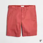 美國百分百【J.CREW】短褲 JC 褲子 五分褲 休閒褲 卡其褲 CHINO 男 紅色 9吋 28 30腰 F243