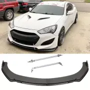 Carbon Look Front Bumper Lip Splitter Body Kits + Strut Rods For Hyundai Genesis (for: Hyundai)