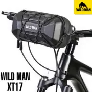 WILDMAN Quick Release Bicycle Front Bag Hard Shell Folding Bike Handlebar Bag