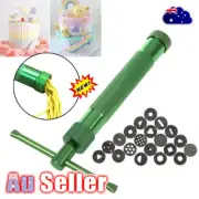 DIY Polymer Clay Gun Extruder Sculpey Sculpting Tool w/ 20 Discs Cake Tool CraQT