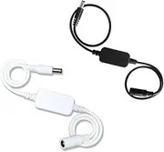 ThtRht 2 Pack Router Rebooter DC Cable with 5.5mm x 2.1mm Plug Wi-Fi Reset Device 24 Hrs Auto Reboot Programmed Refresh Switch for WiFi Extender Gigabit Ethernet Switch Network Webcam Moderm