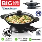 Breville The Quick Wok 5 Litre Compact Size Wok Non Stick Glass Lid 2200W Black