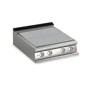 Baron Electric Target Top - 700Mm Depth - Commercial Gas Cooktops (SI-Q70TP/E800) - Q70TP/E800-SI