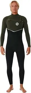 Rip Curl Mens E7 E-Bomb 4/3mm Chest Zip Wetsuit 14ZMFS - Dark Olive