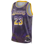 [Nike] Nike Dri-FIT Le Bron James Los Angeles Lakers NBA Swingman Jersey - Men Jerseys/Replicas