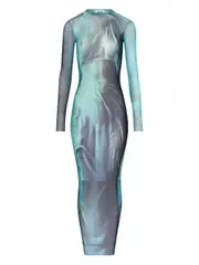 [Jean Paul Gaultier] Jean Paul Gaultier-Abito Lungo Blu Da Donna-Donna M