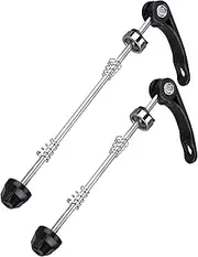 Front and Rear Quick Release Skewers Set for Mountain Bike Road Bike Black One Size