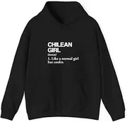 [X.Style] Chilean Girl Definition Chile Flag Country Language ds009 Hoodie Black L