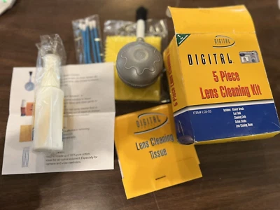 5-Piece Lens Cleaning Kit DIGITAL CONCEPTS LCK-5S for Camera Lens Glass MIB