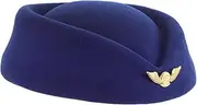[COMPUKAS] Flight Attendant Hat Women Beret Hat Stewardess Beret Flight Attendant Accessories Stewardess Cap For Airline Pilot Costume