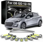 12Pcs Car LED Interior Light Bulbs Kit, For Hyundai i30 GD 2012 2013 2014 2015 2016 Vehicle Lamp Car Accessories