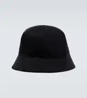 [Prada] Prada Embroidered bucket hat S black