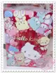 ♥小花花日本精品♥Hello kitty 文件夾收納夾票據夾文具用品收納必備滿版小熊圖坐姿點點條紋桃紅色日本限定