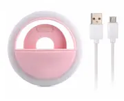 3 Mode Selfie LED Flash Ring Fill Light Camera Photography For iPhone Samsung