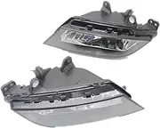 Car Fog Lamp Assembly For Seat For Ibiza 2013-2017 Front Bumper Fog Light Fog Lamp With Bulbs Grille Cover And Wire Harness Assembly Front Bumper Fog Light(Pair fog lamp)