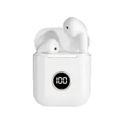 J18 Upgrade TWS Bluetooth 5.1 Earphone Charging Box Wireless Headphone Stereo Earbuds Headset With Microphone For iOS/Android - White