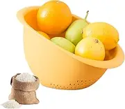 Rice Strainer - Versatile Kitchen Tool - Rice Washer Strainer Bowl for Quinoa Fruit and Vegetable Multi-Purpose Rice Colander for Kitchen