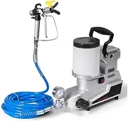 Portable Airless Paint Sprayer, 1600W High Pressure Paint Sprayer, 2.5L/Min HVLP Paint Sprayer Wall Spray Gun with 3 Adjustable Speed, 2L Capacity, 5m Hose