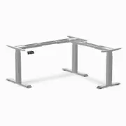 Desky Sit Stand L-Shape Desk Frame - Grey