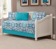 Linen Plus 5pc Daybed Cover Set Quilted Bedspread Daybed, Medalion Turquoise