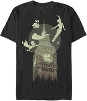 [Disney] Unisex Peter Pan-Photo Big Ben Organic Short Sleeve T-Shirt