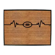 American Football Pulse - Funny Novelty Doormat Man Cave Floor mat