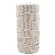 Macrame Cord 109 Yard 100% Natural Cotton Wall Hanging Plant Hanger Craft 3mm