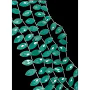 Natural Amazonite Gemstone Faceted Marquise Briolette Shape Beads Strand