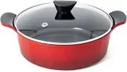 Neoflam Venn 28cm Low Casserole Induction Red