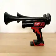 Milwaukee M18 Train Horn - Double Trumpet - Compressor Driven - Super Loud!