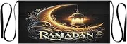 [Joitme] Elegant Ramadan Lantern Gold Women Aprons, Restaurant Aprons for Servers, Work Aprons for Men, Elegant Ramadan Lantern Gold