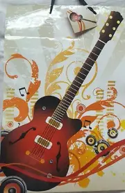 GUITAR DESIGNED GIFT BAG GIFT WRAP