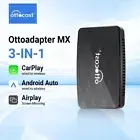 3 in 1 OTTOCAST MX Wireless Android Auto/CarPlay Adapter Wired CarPlay +Airplay