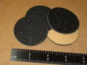 4 ANTI SKID FOAM DISC DOT PAD CIRCLE FEET POD 2 in DIA 3/32 thick BLACK 50x2.4mm