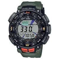 在飛比找momo購物網優惠-【CASIO 卡西歐】PROTREK登山錶 橡膠錶帶 防水1