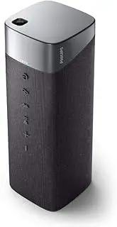 Philips Bluetooth Speaker S5505/00, Wireless Speaker with Microphone (3.15 inch Wideband Driver, Bluetooth 5.0, IPX7 Waterproof, 12 Hours Playtime) Grey - 2020/2021 Model